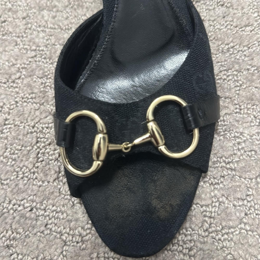 Elegant Black Women's Slide Sandals - Picture 4 of 5